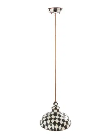 MacKenzie-Childs Courtly Check Barn Pendant Lamp, 12" | Thumbnail 1 MacKenzie-Childs Courtly Check Barn Pendant Lamp, 12" | Thumbnail 1
