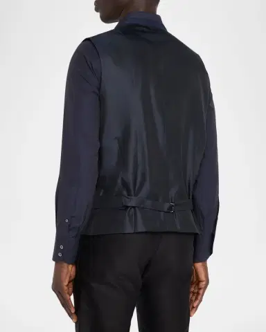 Tom Ford Men's Wool Button-Front Waistcoat | Thumbnail 3 Tom Ford Men's Wool Button-Front Waistcoat | Thumbnail 3