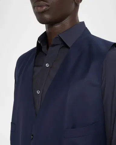 Tom Ford Men's Wool Button-Front Waistcoat | Thumbnail 5 Tom Ford Men's Wool Button-Front Waistcoat | Thumbnail 5