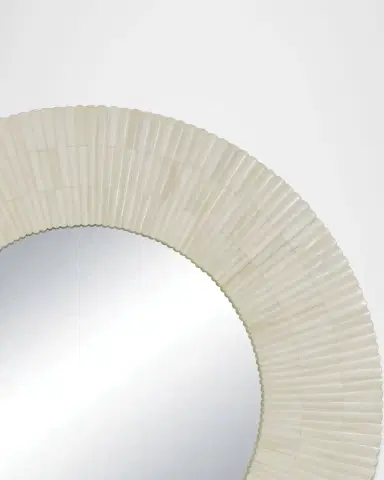 Regina Andrew Mirabelle Bone Mirror, 32" Round | Thumbnail 2 Regina Andrew Mirabelle Bone Mirror, 32" Round | Thumbnail 2