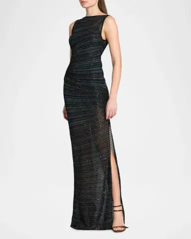 Missoni Metallic Striped Knit Gown | Thumbnail 7 Missoni Metallic Striped Knit Gown | Thumbnail 7