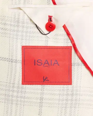 Isaia Men 's Plaid Wool Single-Breasted Sport Coat | Thumbnail 6 Isaia Men 's Plaid Wool Single-Breasted Sport Coat | Thumbnail 6