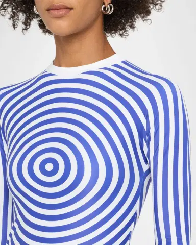 Jean Paul Gaultier Target Print Jersey Long-Sleeve Maxi Dress | Thumbnail 5 Jean Paul Gaultier Target Print Jersey Long-Sleeve Maxi Dress | Thumbnail 5