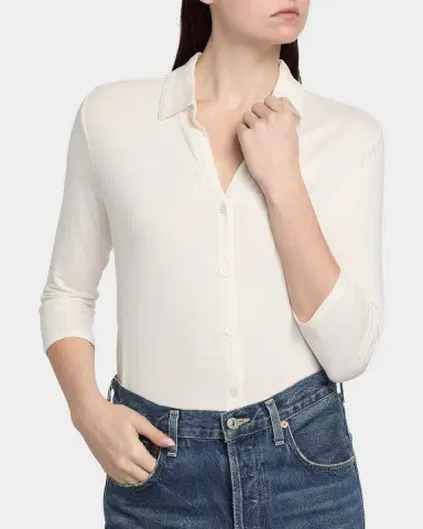 Majestic Filatures Soft Touch Semi-Relaxed Shirt | Thumbnail 5 Majestic Filatures Soft Touch Semi-Relaxed Shirt | Thumbnail 5