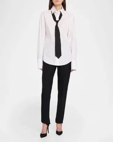 Jean Paul Gaultier Fly Away Cutout Cotton Button-Down Shirt | Thumbnail 2 Jean Paul Gaultier Fly Away Cutout Cotton Button-Down Shirt | Thumbnail 2
