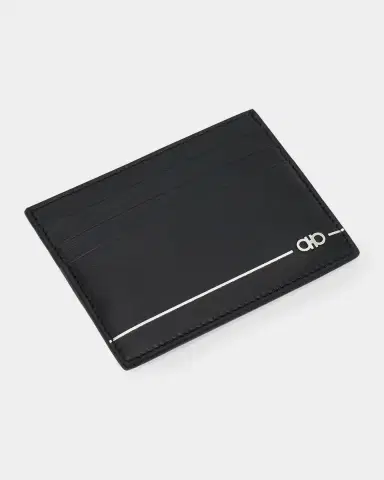 Ferragamo Men 's Gancini Leather Card Holder | Thumbnail 3 Ferragamo Men 's Gancini Leather Card Holder | Thumbnail 3