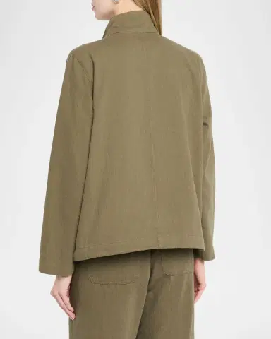 Eileen Fisher Slubby Organic Cotton-Linen Jacket | Thumbnail 3 Eileen Fisher Slubby Organic Cotton-Linen Jacket | Thumbnail 3