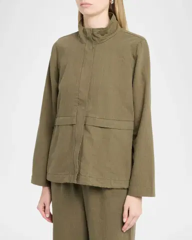Eileen Fisher Slubby Organic Cotton-Linen Jacket | Thumbnail 4 Eileen Fisher Slubby Organic Cotton-Linen Jacket | Thumbnail 4