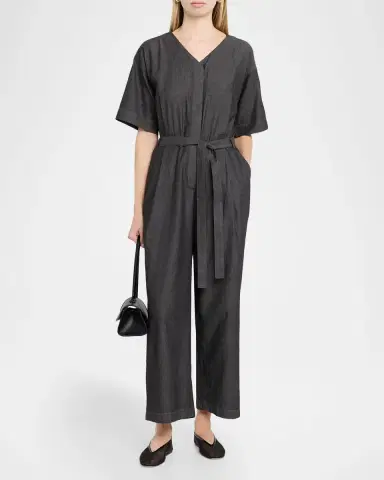Eileen Fisher Organic Cotton Twill Jumpsuit | Thumbnail 2 Eileen Fisher Organic Cotton Twill Jumpsuit | Thumbnail 2