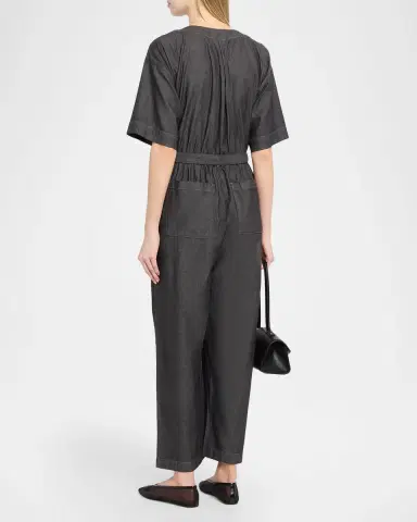 Eileen Fisher Organic Cotton Twill Jumpsuit | Thumbnail 3 Eileen Fisher Organic Cotton Twill Jumpsuit | Thumbnail 3