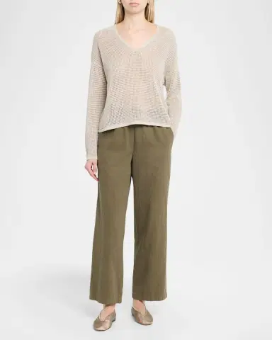 Eileen Fisher Scoopneck Open-Knit Sweater | Thumbnail 2 Eileen Fisher Scoopneck Open-Knit Sweater | Thumbnail 2