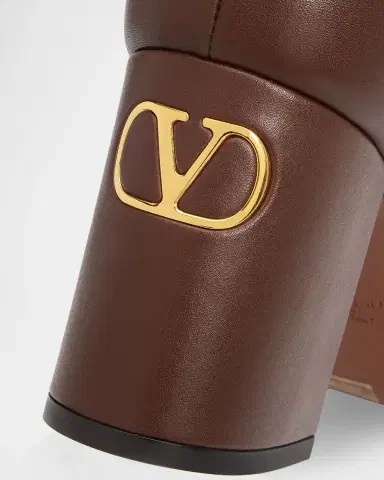 Valentino Garavani 75mm Fawcette Leather Ankle Boots | Thumbnail 5 Valentino Garavani 75mm Fawcette Leather Ankle Boots | Thumbnail 5