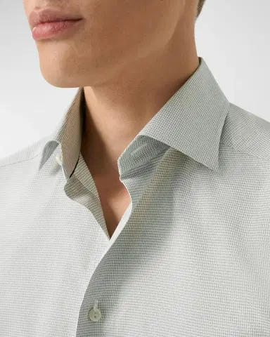 Eton Men's Signature Twill Micro-Pattern Dress Shirt | Thumbnail 5 Eton Men's Signature Twill Micro-Pattern Dress Shirt | Thumbnail 5