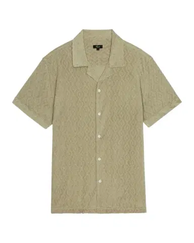 RAILS Men's Maverick Terry Diamond-Jacquard Camp Shirt | Thumbnail 1 RAILS Men's Maverick Terry Diamond-Jacquard Camp Shirt | Thumbnail 1