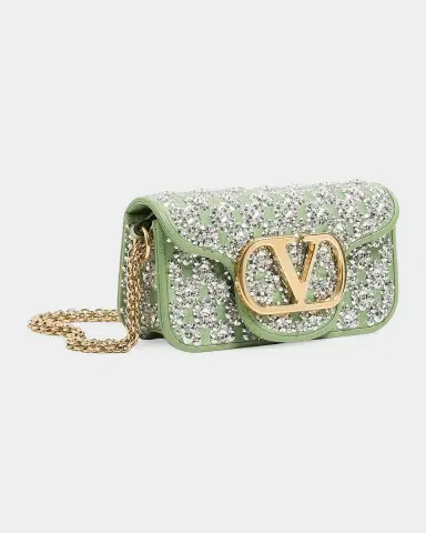 Valentino Garavani Locò Small Embroidered Shoulder Bag | Thumbnail 4 Valentino Garavani Locò Small Embroidered Shoulder Bag | Thumbnail 4