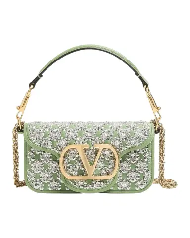 Valentino Garavani Locò Small Embroidered Shoulder Bag | Thumbnail 1 Valentino Garavani Locò Small Embroidered Shoulder Bag | Thumbnail 1