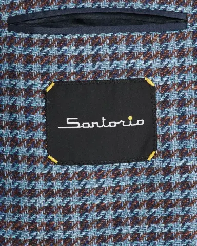Sartorio Men's Wool and Silk Houndstooth Single-Breasted Sport Coat | Thumbnail 6 Sartorio Men's Wool and Silk Houndstooth Single-Breasted Sport Coat | Thumbnail 6