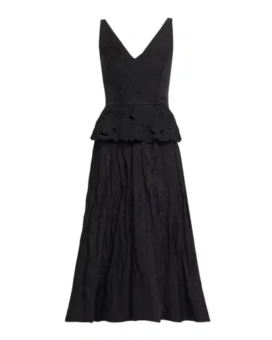 Jason Wu Collection Sleeveless Floral Embroidered Peplum Midi Dress | Thumbnail 1 Jason Wu Collection Sleeveless Floral Embroidered Peplum Midi Dress | Thumbnail 1