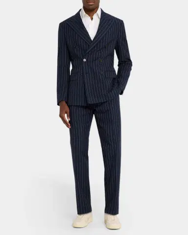 Polo Ralph Lauren Men's Narrow Pinstripe Double-Breasted Sport Coat | Thumbnail 2 Polo Ralph Lauren Men's Narrow Pinstripe Double-Breasted Sport Coat | Thumbnail 2