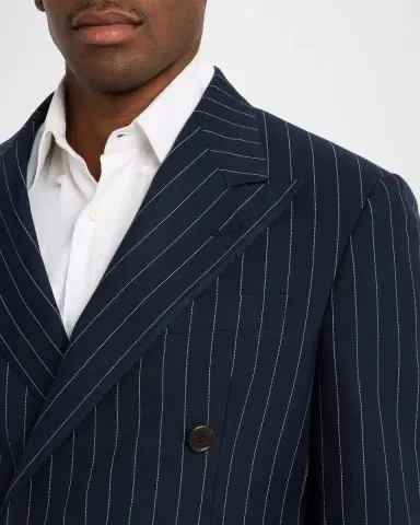 Polo Ralph Lauren Men's Narrow Pinstripe Double-Breasted Sport Coat | Thumbnail 5 Polo Ralph Lauren Men's Narrow Pinstripe Double-Breasted Sport Coat | Thumbnail 5