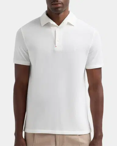 Isaia Men 's Cotton Piqué Polo Shirt | Thumbnail 5 Isaia Men 's Cotton Piqué Polo Shirt | Thumbnail 5