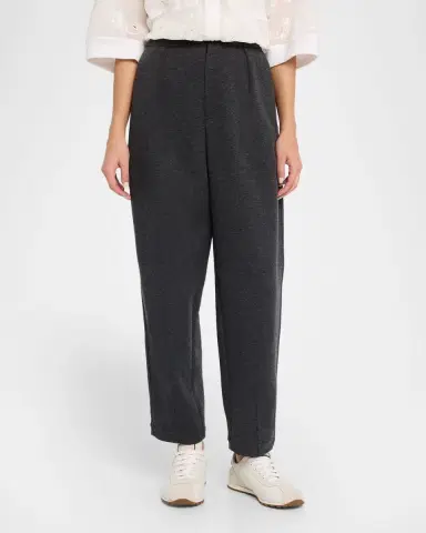 Brunello Cucinelli Pleated Tapered-Leg Ankle Sport Pants | Thumbnail 4 Brunello Cucinelli Pleated Tapered-Leg Ankle Sport Pants | Thumbnail 4