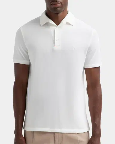 Isaia Men 's Cotton Piqué Polo Shirt | Thumbnail 3 Isaia Men 's Cotton Piqué Polo Shirt | Thumbnail 3
