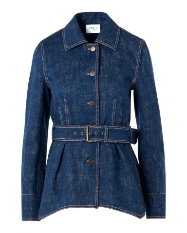 Akris punto Brushed Denim Jacket | Thumbnail 1 Akris punto Brushed Denim Jacket | Thumbnail 1