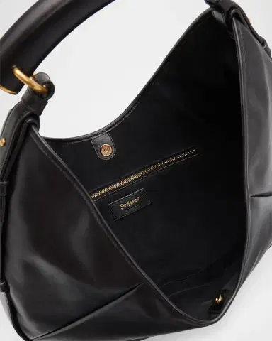 Saint Laurent Medium Mombasa Leather Hobo Bag | Thumbnail 4 Saint Laurent Medium Mombasa Leather Hobo Bag | Thumbnail 4