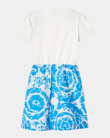 Versace Girl's Logo Jersey & Cotton-Poplin Dress, Size 4-14 | Thumbnail 2 Versace Girl's Logo Jersey & Cotton-Poplin Dress, Size 4-14 | Thumbnail 2