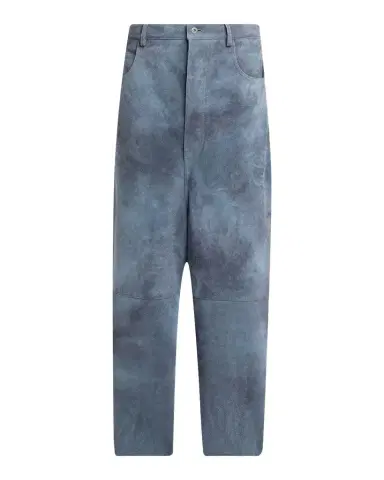 Bottega Veneta Men's Cloudy Tapered Fit Suede Trousers | Thumbnail 1 Bottega Veneta Men's Cloudy Tapered Fit Suede Trousers | Thumbnail 1