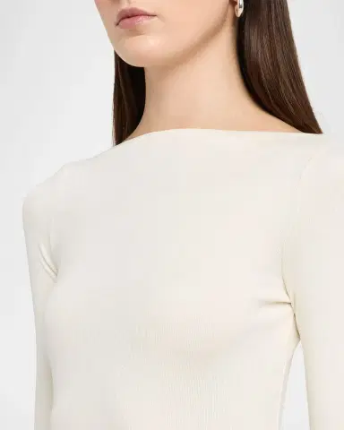 Ralph Lauren Collection High-Neck Silk Rib Long-Sleeve Sweater | Thumbnail 5 Ralph Lauren Collection High-Neck Silk Rib Long-Sleeve Sweater | Thumbnail 5