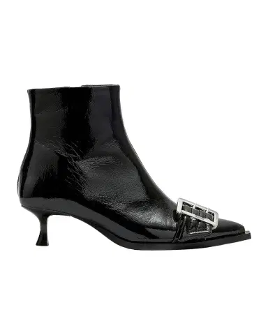 Ganni 50MM Buckle-Detail Faux-Leather Boots | Thumbnail 3 Ganni 50MM Buckle-Detail Faux-Leather Boots | Thumbnail 3