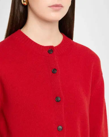 Róhe Classic Crewneck Wool Cardigan | Thumbnail 5 Róhe Classic Crewneck Wool Cardigan | Thumbnail 5