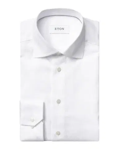 Eton Men's Cotton-Twill Slim-Fit Dress Shirt | Thumbnail 1 Eton Men's Cotton-Twill Slim-Fit Dress Shirt | Thumbnail 1