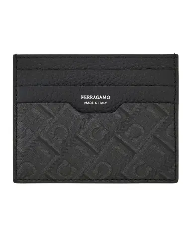 Ferragamo Men's Monogram Card Case | Thumbnail 1 Ferragamo Men's Monogram Card Case | Thumbnail 1