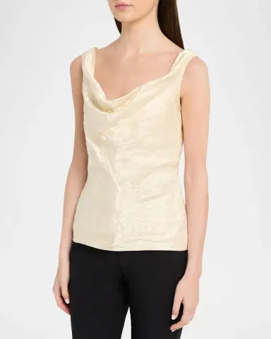 FFORME Lowe Cowl-Neck Crinkled Top | Thumbnail 4 FFORME Lowe Cowl-Neck Crinkled Top | Thumbnail 4