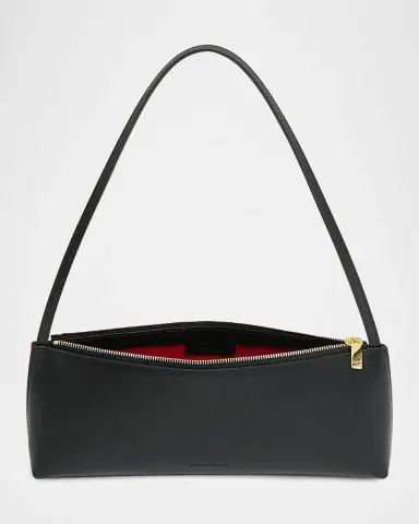MANSUR GAVRIEL Gaia Baguette Leather Shoulder Bag | Thumbnail 3 MANSUR GAVRIEL Gaia Baguette Leather Shoulder Bag | Thumbnail 3