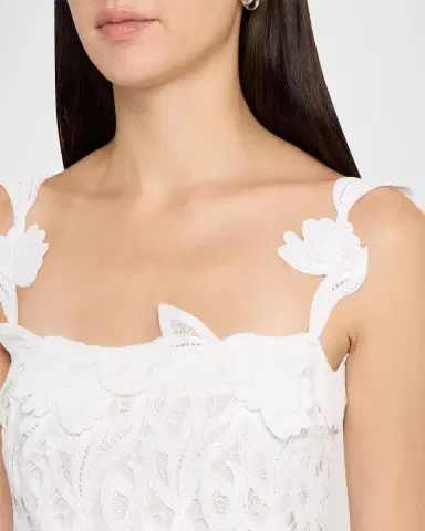 Simkhai Marenna Sequin Floral Lace Column Gown | Thumbnail 5 Simkhai Marenna Sequin Floral Lace Column Gown | Thumbnail 5