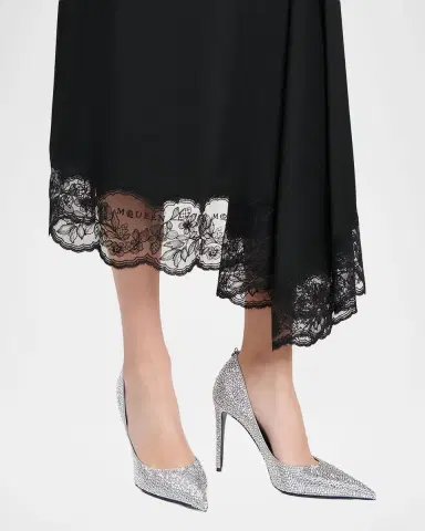 McQueen 105mm Skull Embellished Leather Pumps | Thumbnail 2 McQueen 105mm Skull Embellished Leather Pumps | Thumbnail 2