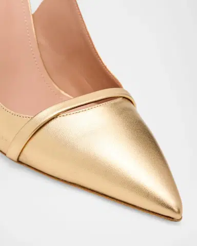 Malone Souliers 90mm Schiffer Metallic Leather Slingback Pumps | Thumbnail 5 Malone Souliers 90mm Schiffer Metallic Leather Slingback Pumps | Thumbnail 5