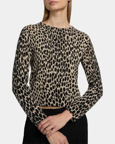 Nili Lotan Laevin Animal-Print Cashmere Cardigan | Thumbnail 5 Nili Lotan Laevin Animal-Print Cashmere Cardigan | Thumbnail 5