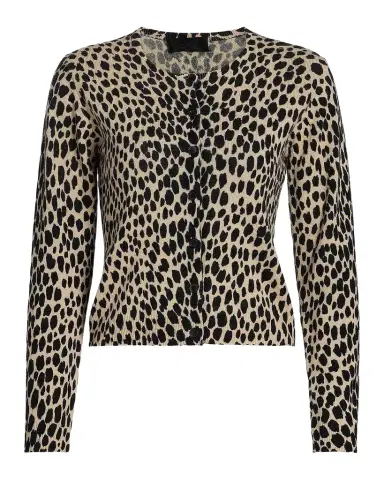 Nili Lotan Laevin Animal-Print Cashmere Cardigan | Thumbnail 1 Nili Lotan Laevin Animal-Print Cashmere Cardigan | Thumbnail 1