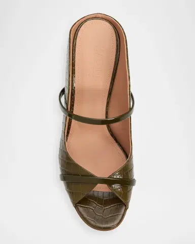 Malone Souliers 85mm Norah Croc-Embossed Leather Mule Sandals | Thumbnail 6 Malone Souliers 85mm Norah Croc-Embossed Leather Mule Sandals | Thumbnail 6
