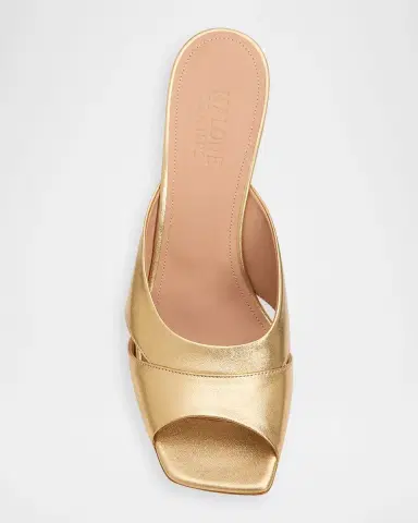 Malone Souliers 85mm Lourdes Metallic Leather Wedge Mules | Thumbnail 6 Malone Souliers 85mm Lourdes Metallic Leather Wedge Mules | Thumbnail 6