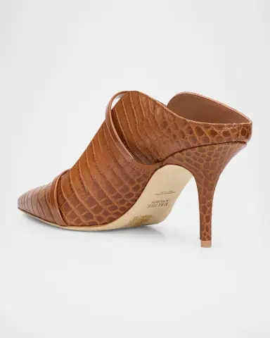 Malone Souliers 70mm Maureen Croc-Embossed Leather Mule Pumps | Thumbnail 4 Malone Souliers 70mm Maureen Croc-Embossed Leather Mule Pumps | Thumbnail 4