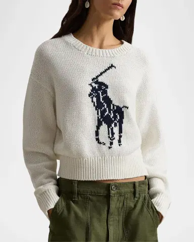 Polo Ralph Lauren Logo Cotton Sweater | Thumbnail 4 Polo Ralph Lauren Logo Cotton Sweater | Thumbnail 4