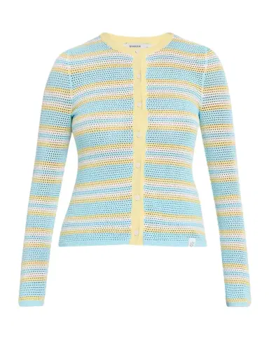 Simkhai Ruthie Striped Open-Knit Cardigan | Thumbnail 1 Simkhai Ruthie Striped Open-Knit Cardigan | Thumbnail 1