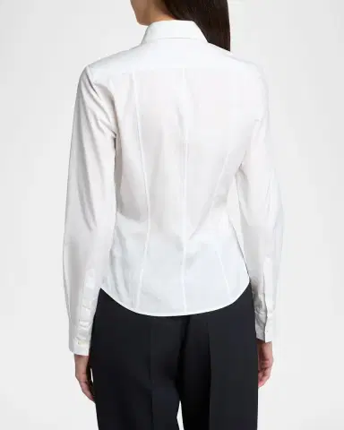 Jil Sander Cotton Poplin Slim Button-Down Shirt | Thumbnail 2 Jil Sander Cotton Poplin Slim Button-Down Shirt | Thumbnail 2