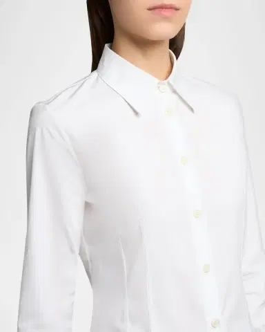 Jil Sander Cotton Poplin Slim Button-Down Shirt | Thumbnail 4 Jil Sander Cotton Poplin Slim Button-Down Shirt | Thumbnail 4